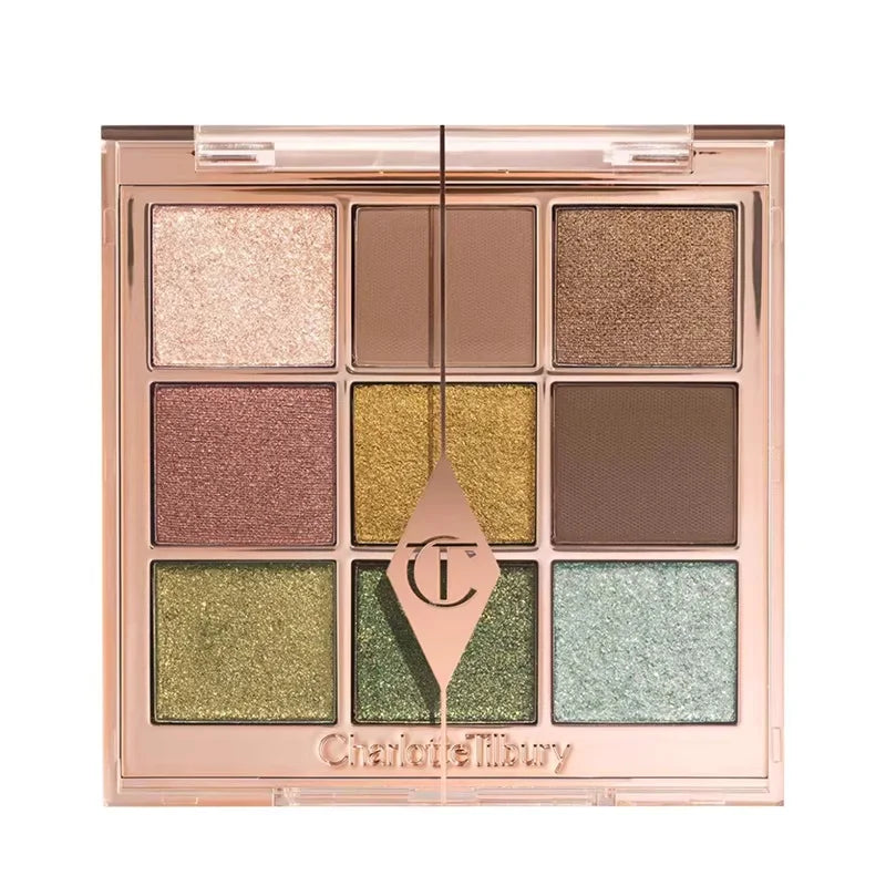 Tidesmit two-color heart blusher and waterproof eyeshadow palette in a multi-shade swatch detail view