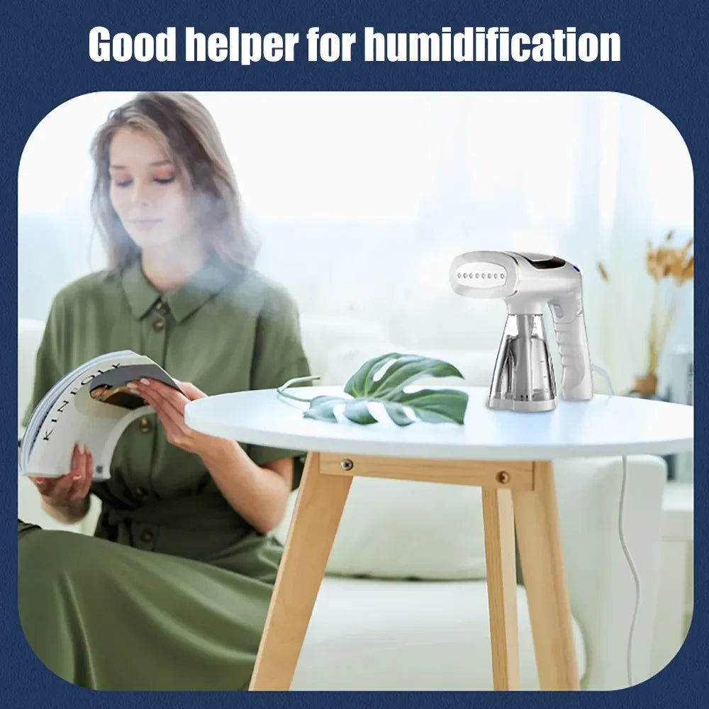 Tidesmit 1600W portable foldable garment steamer for clothes, showing compact design for travel and home use