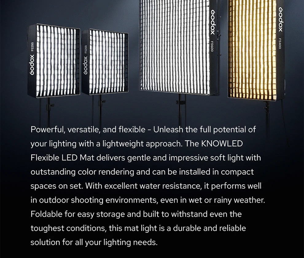 Flexible LED Mat Light Bi-Color 2700K-8500K - Professional Studio Lighting Tidesmit