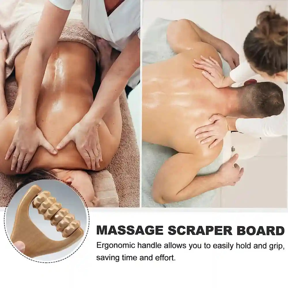 Wooden Face Massage Roller - Natural Lymphatic Drainage Tool by Tidesmit Massage Roller Tidesmit