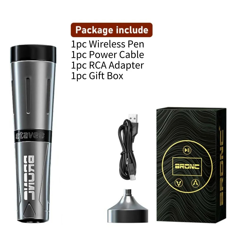 Wireless PMU Machine for Permanent Makeup - 1800mAh Battery Permanent Makeup Machines Silver Tidesmit