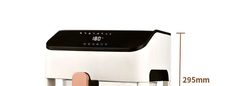 8.5L Smart Air Fryer Household 1350W Pull-out Transparent Glass Pot 360 Degree Hot Air Circulation 220V