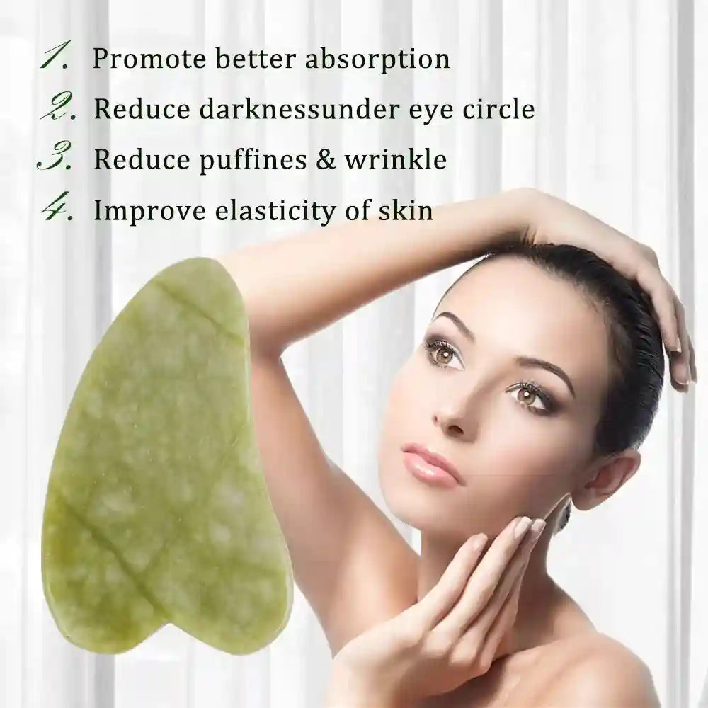 Violet Electric Massager - Rose Jade Roller & Gua Sha Set for Facial Tone Eye Massage Instrument Tidesmit