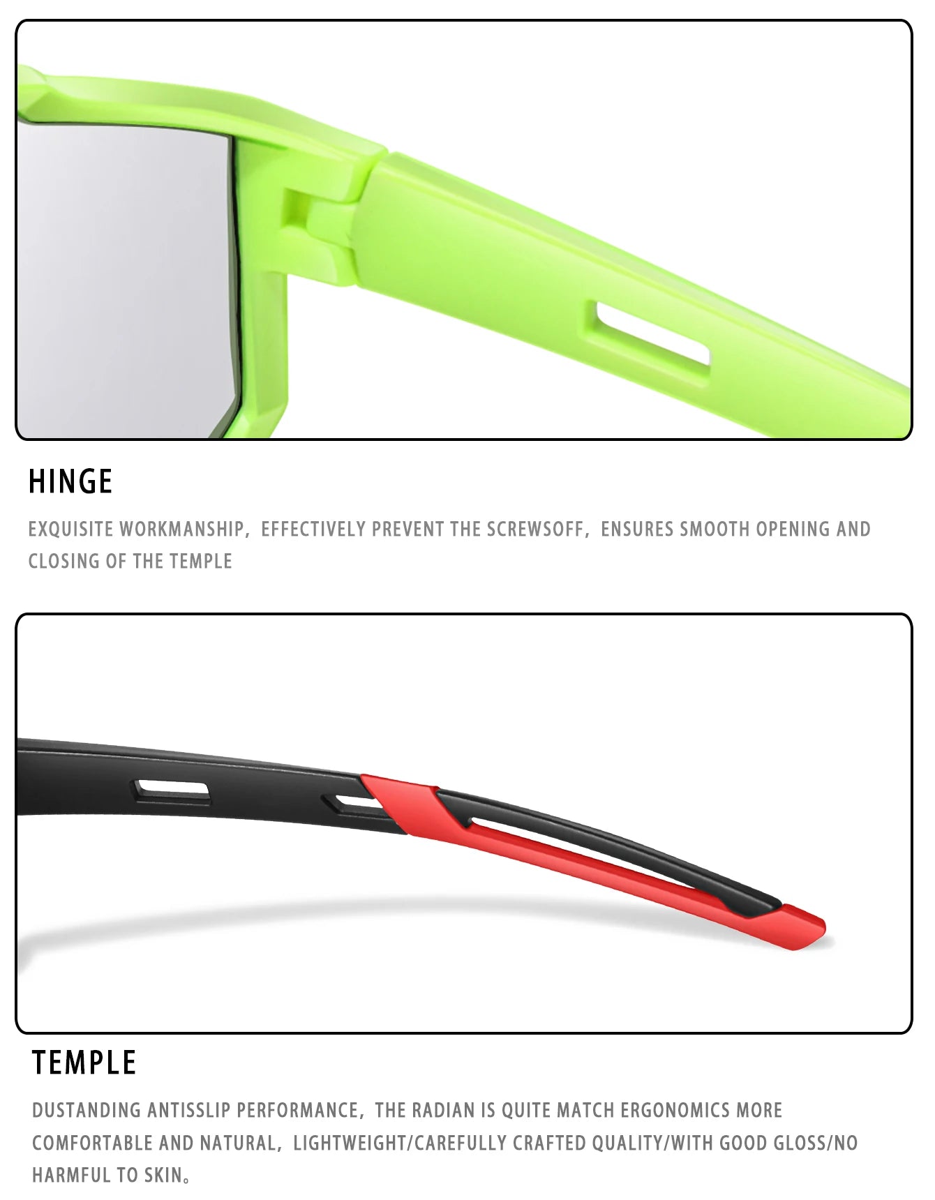 Fashion Brand Men Women Bicycle Photochromic Eyewear MTB Bike Fishing Running Cycling Sports Sunlasses Comfortable Goggles