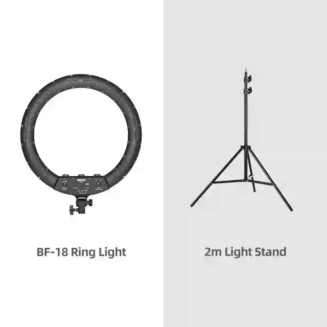 21-Inch LED Ring Light with Adjustable Color Temperature and Tripod Kit 18 Inch Kit 2 Tidesmit