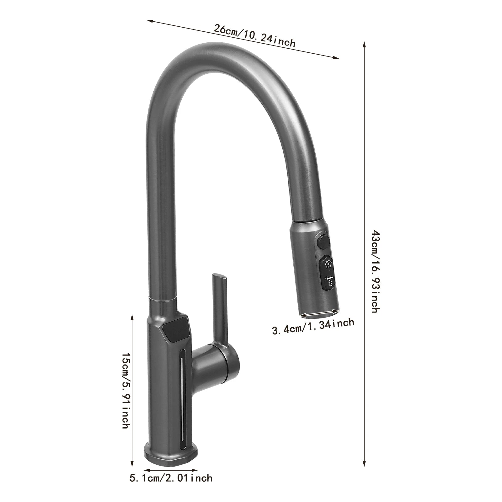 Led Digital Temperature Display Kitchen Faucet Sink Mixer Kitchen Water Tap