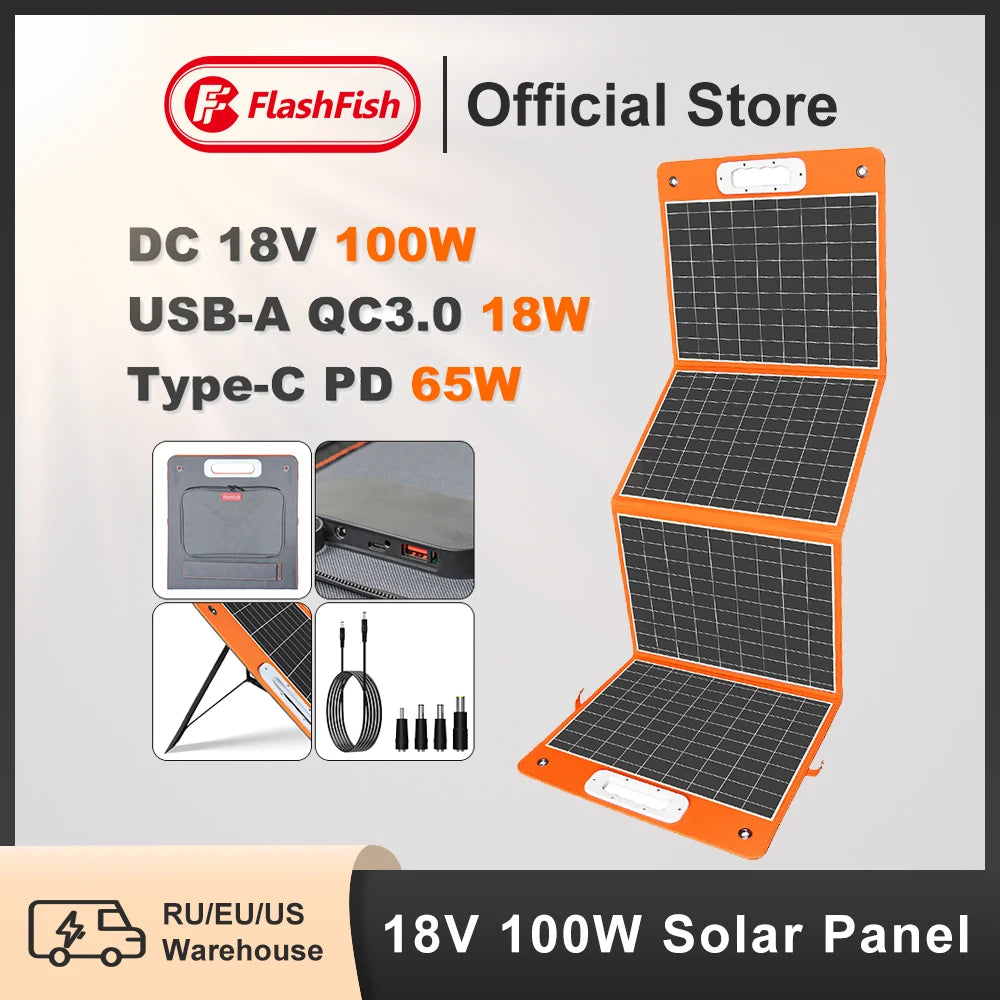 Portable Power Station 540Wh with 100W Solar Panel Kit | Tidesmit Tidesmit