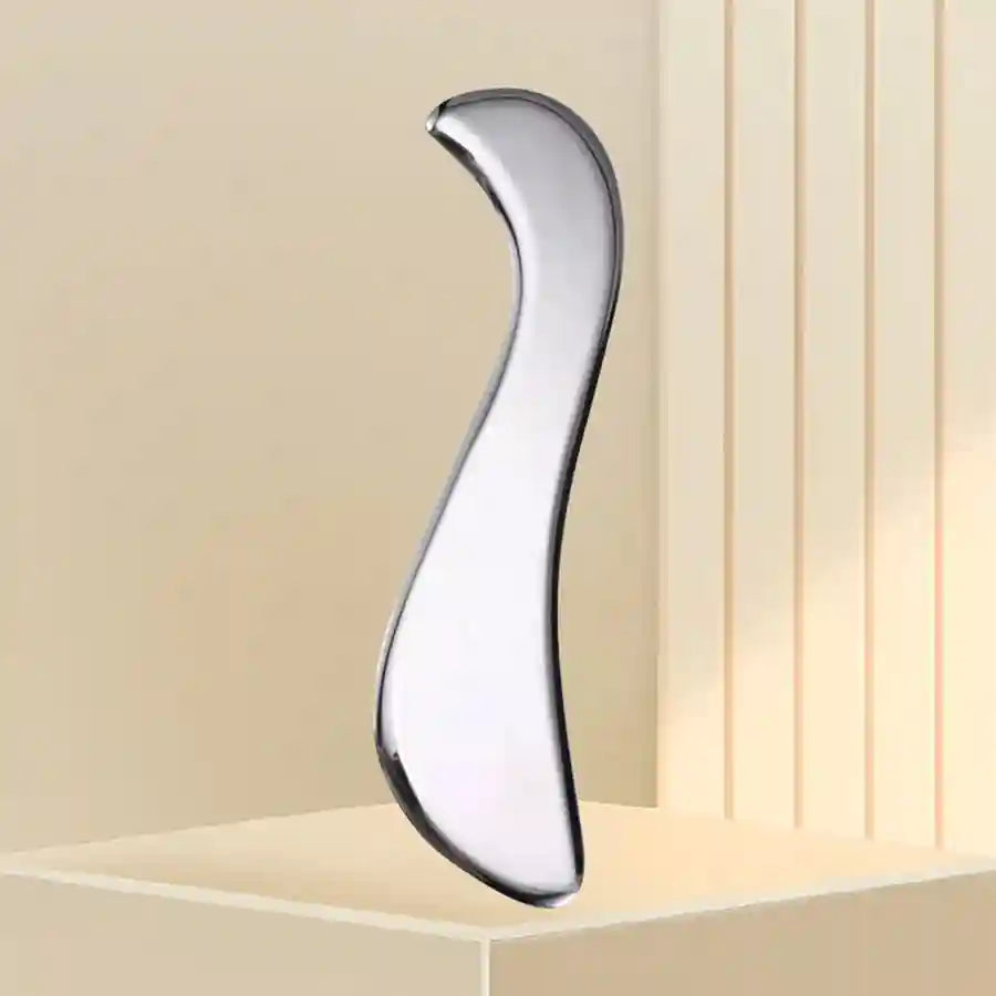 Stainless Steel Gua Sha Tool for Muscle Recovery - Silver Tidesmit Relaxation Treatment Tidesmit