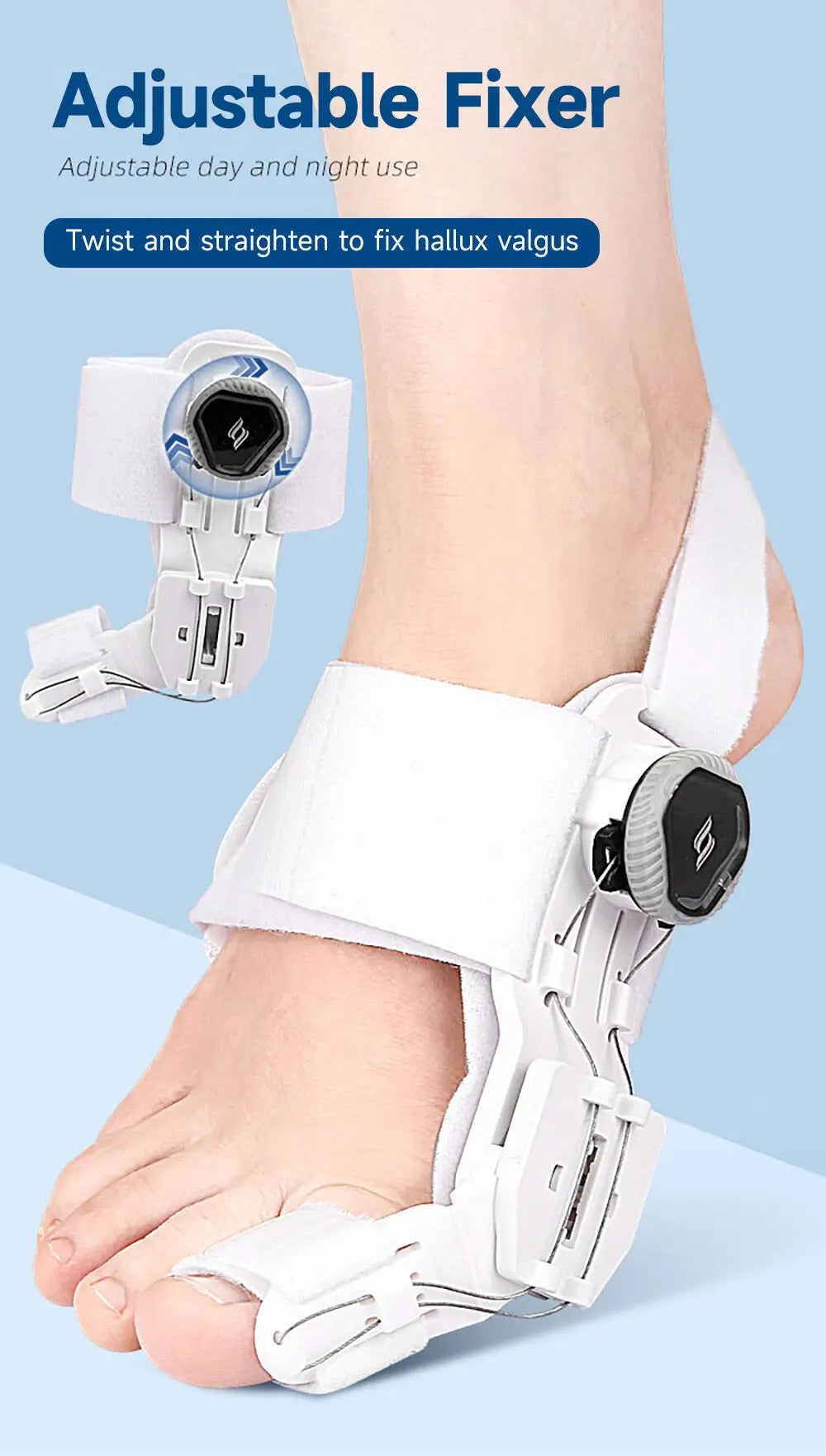 Bunion Corrector Adjustable Toe Straightener for Foot Pain Relief Relaxation Treatment Tidesmit