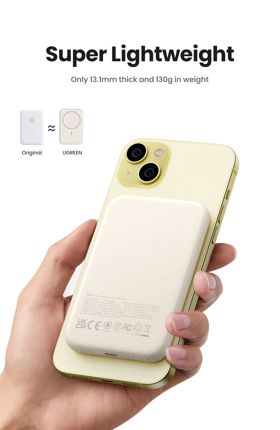Magnetic Power Bank 5000mAh/10000mAh Portable Fast Charging Battery Tidesmit