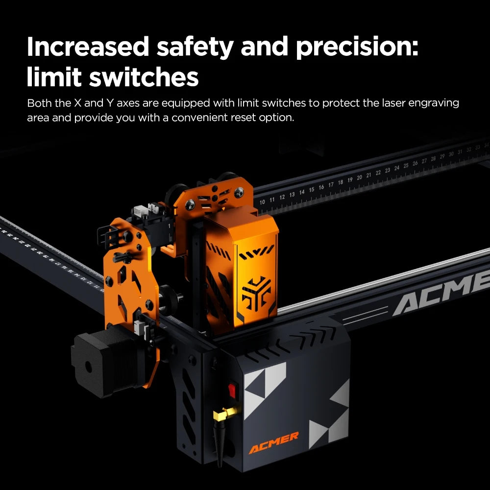 ACMER P1 S Pro Laser Engraver 6W Power Wifi Offline Control DIY Blue Light Laser Cutter Woodworking Tools Diode CnC Machine