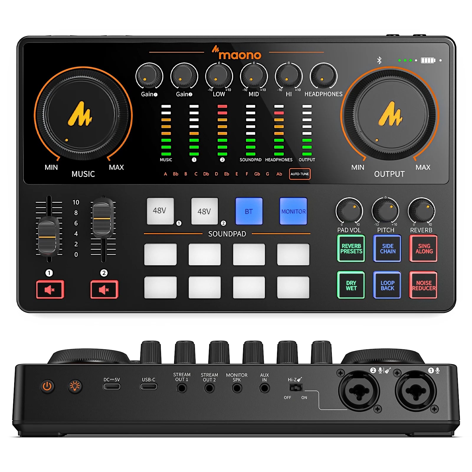 Podcast Audio Interface Mixer Tidesmit AME2 | Dual XLR Studio Console AME2 Gen2 Tidesmit