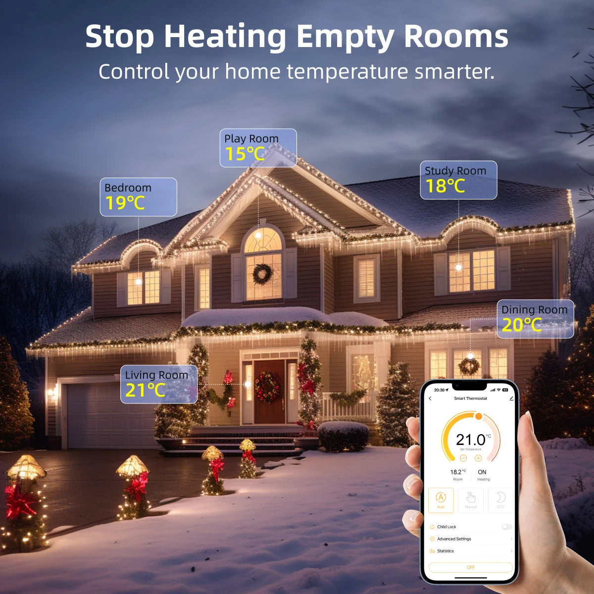 Tuya thermostat wifi smart gas boiler/water electric floor heating controller  temperature remote controller with google alexa
