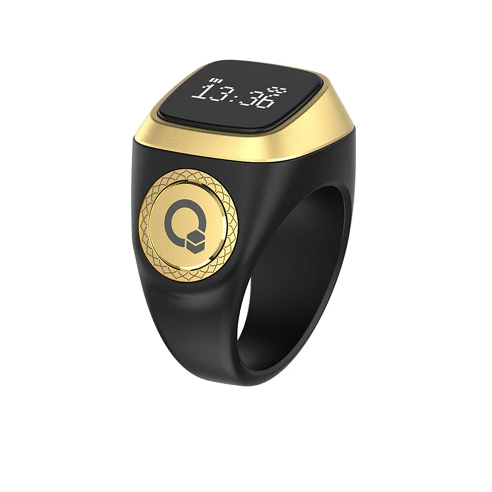 Smart Zikr Ring With Digital Counter, Vibration Alerts, and Health Tracking Tidesmit