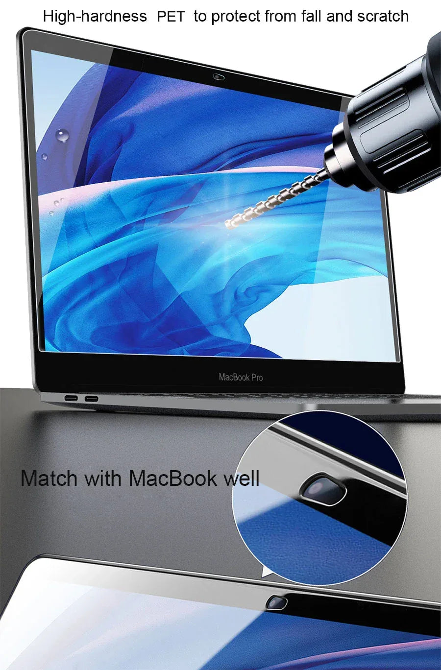 HD Clear MacBook Air Screen Protector - 9H Anti-Scratch Film Tidesmit