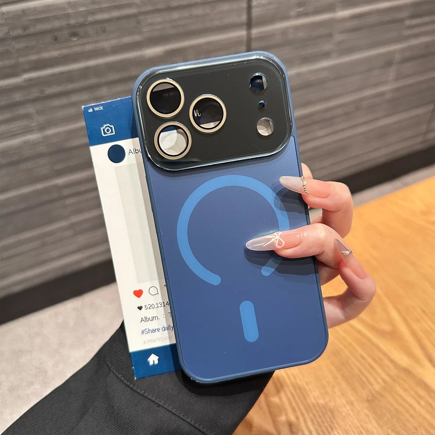 Magnetic iPhone 16 Pro Case with Matte Electroplating and Lens Protection Tidesmit