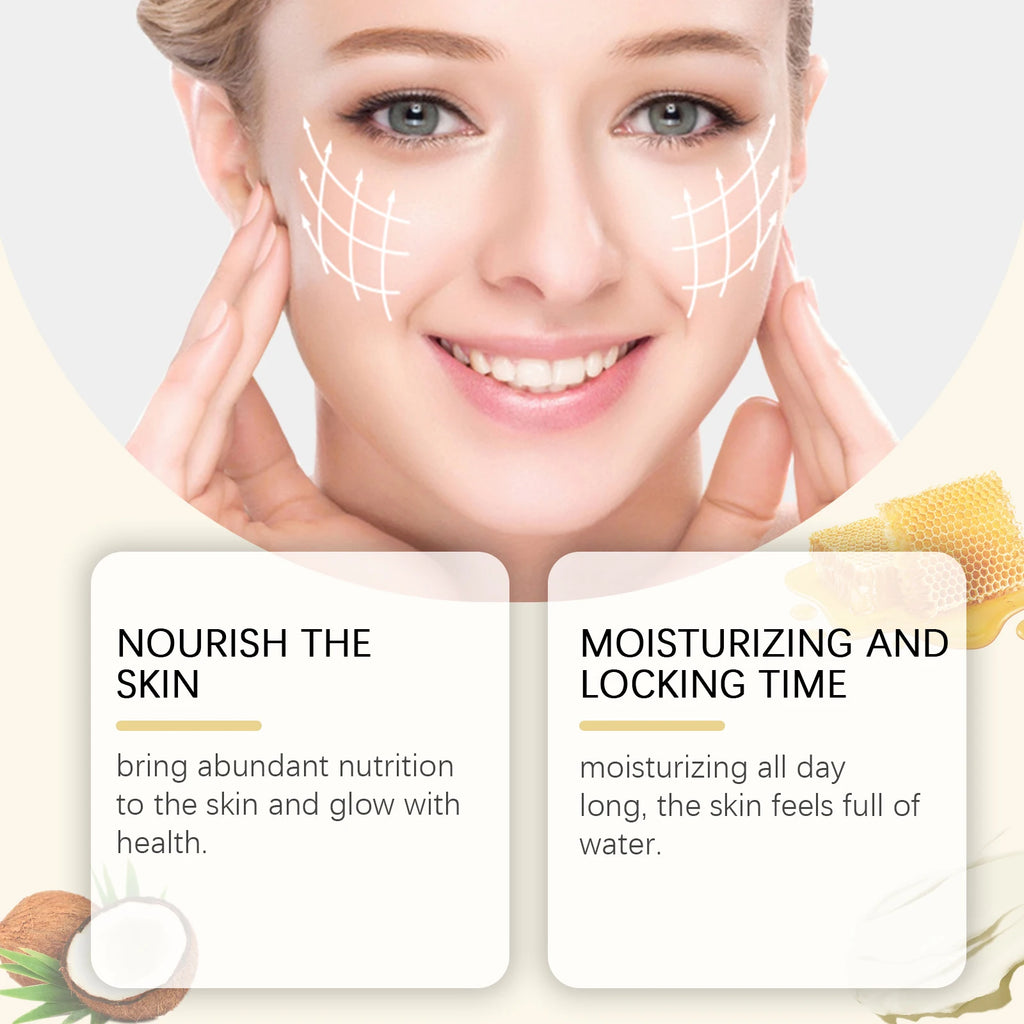 OUHOE Winter Skincare Facial Tallow Honey Balm Long-lasting Moisturizing Prevent Dryness Deep Nourish Skin Relieve Sensitivity