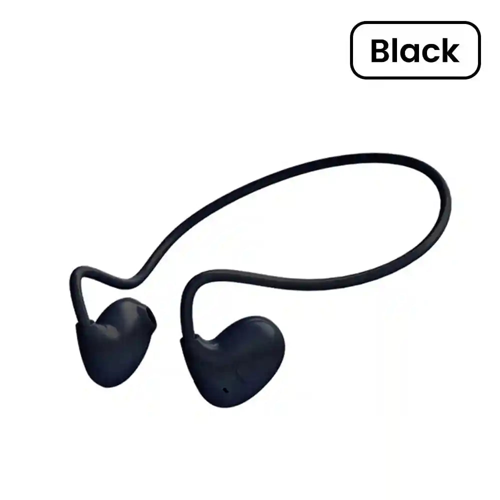 Wireless Sport Headphones: Air Conduction Earbuds for Active Training Black Tidesmit