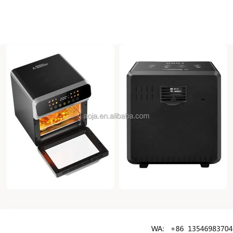 AOJA Factory Smart Stainless Steel Air Fryer Oven 15L Large Capacity Multi-Function Energy Saving Household Kitchen Appliance