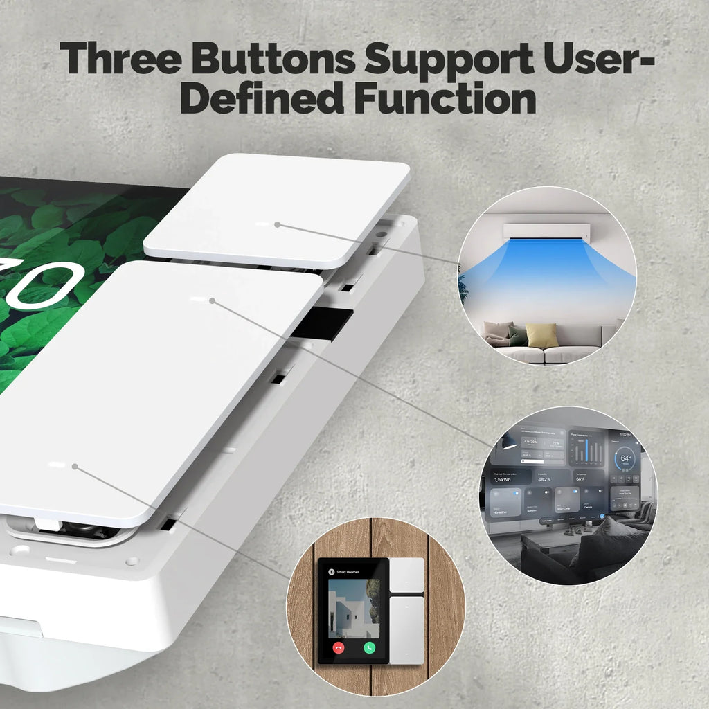 Smart Home Control Panel 3.5 Inch Touch Screen Wi-Fi Hub (EU Standard) Tidesmit