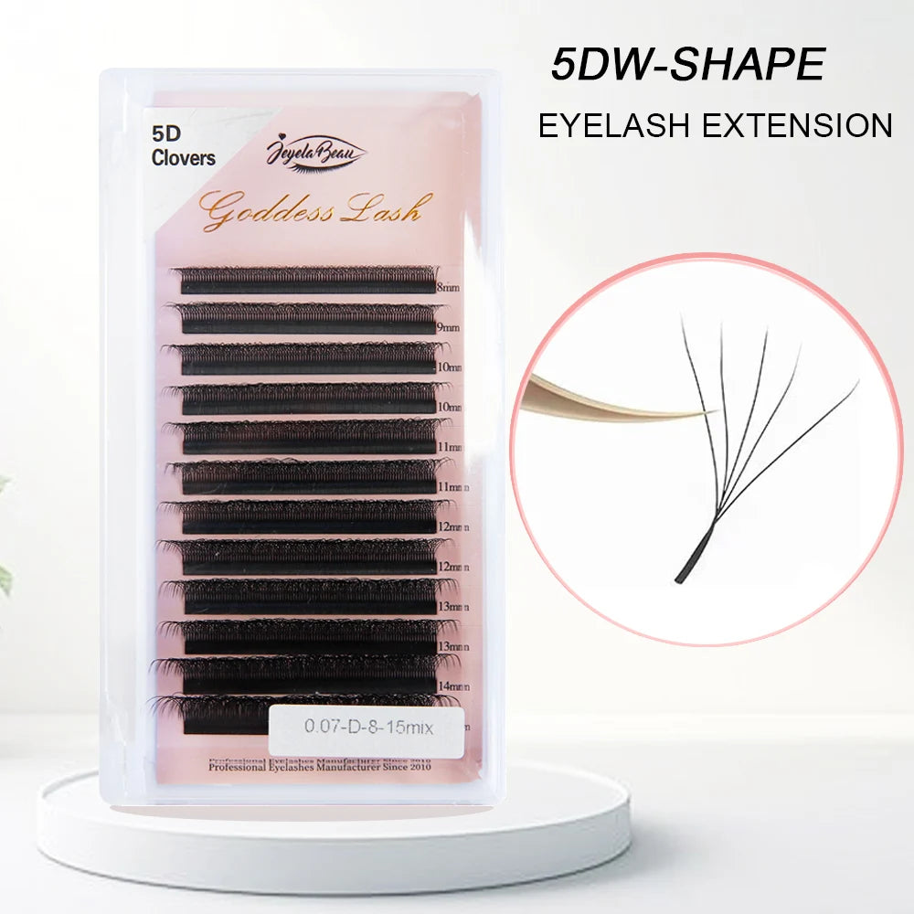 W Style Premade Volume Fans - Professional Faux Lashes by Tidesmit False Eyelashes 5DW Tidesmit