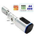 EU Door Smart Cylinder Lock with App Control & Fingerprint, Easy DIY Keyless Entry for Landlords, Tenants, Home Office