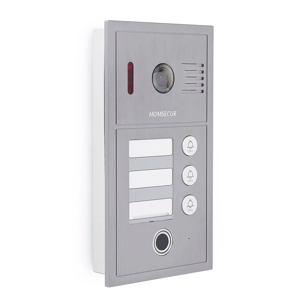 HOMSECUR B19CF-H Doorbell Camera Fingerprint RFID Access For HDK Video Door Phone System 3 Families