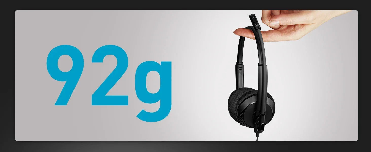 USB PC Headset with Microphone | Tidesmit Office Audio | Model 01 Tidesmit