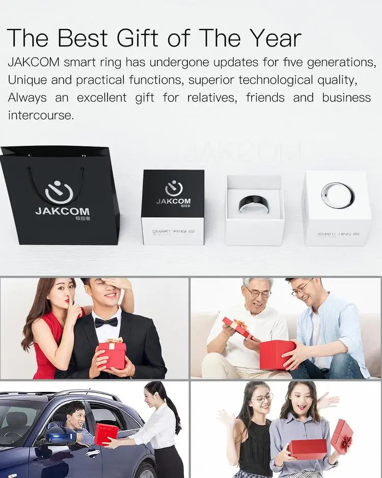 Smart Health Ring with NFC & Biometric Sensor | Tidesmit Tidesmit