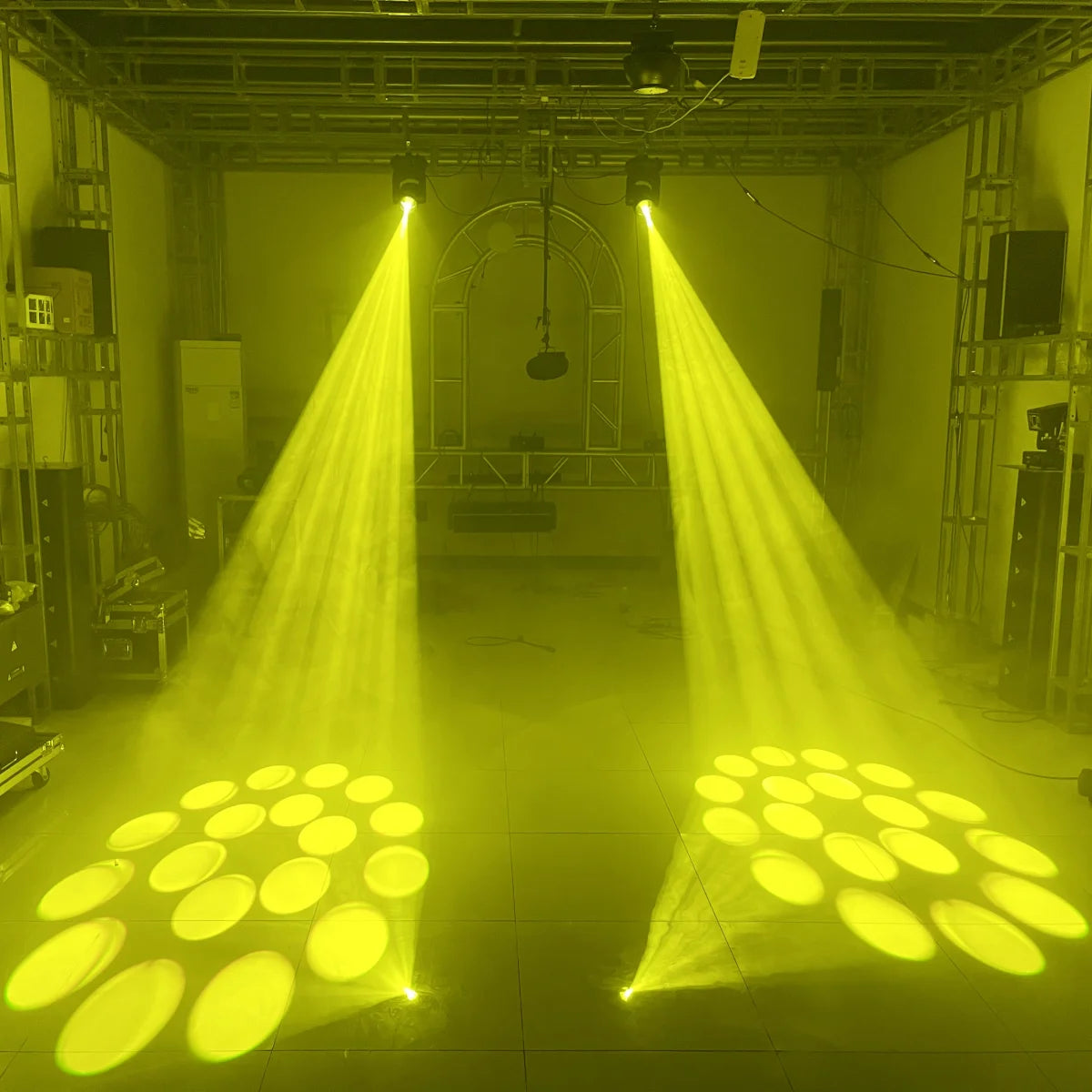 2PCS Mini LED Moving Head Light 150W Beam+Spot+18 Rotating Prisms Dj Dmx Stage Effect Light Disco Bar