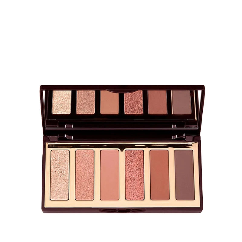 Tidesmit two-color heart blusher powder and eyeshadow palette in multi-color shade swatch for long-lasting makeup