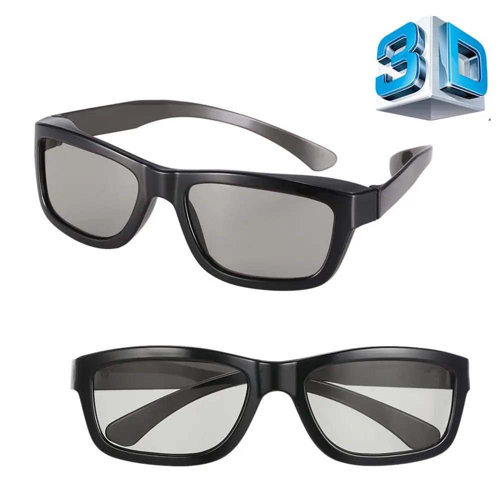 3D Polarized Glasses for Passive TV and Projectors - Black Tidesmit
