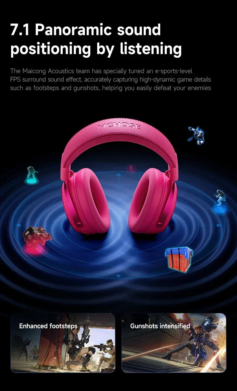 Wireless Gaming Headset X9 Tri-Mode Noise Cancelling by Tidesmit Tidesmit