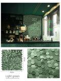 Peel and Stick Backsplash Hexagon Tile, Self Adhesive Wall Tiles 3D Metal Stick on Tiles for Kitchen