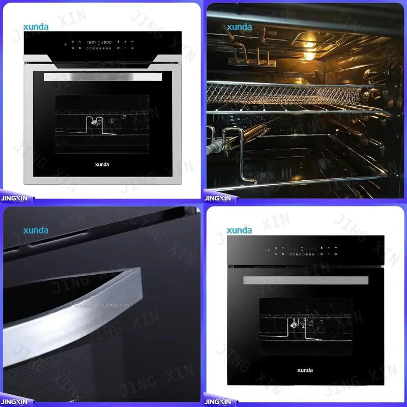 Custom for Air Fryer Oven 220V Built-in Electric Wall Oven Touchscreen Large Capacity Home Baking Appliance Kitchen Cooker