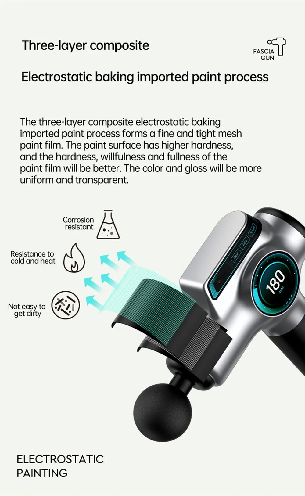 Deep Tissue Massage Gun | 99-Speed Portable Muscle Recovery Device Relaxation Treatment Tidesmit