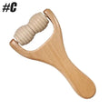 Wooden Face Massage Roller - Natural Lymphatic Drainage Tool by Tidesmit Massage Roller C Tidesmit