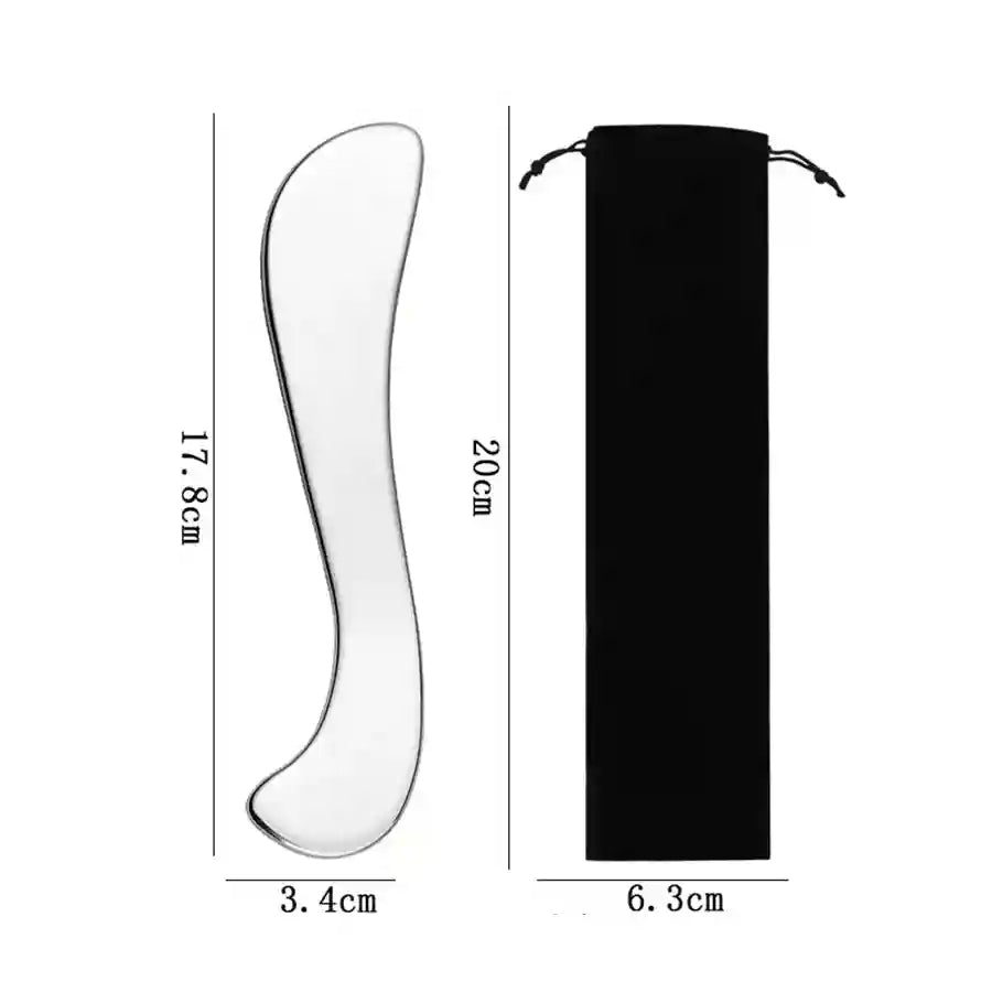 Stainless Steel Gua Sha Tool for Muscle Recovery - Silver Tidesmit Relaxation Treatment Tidesmit