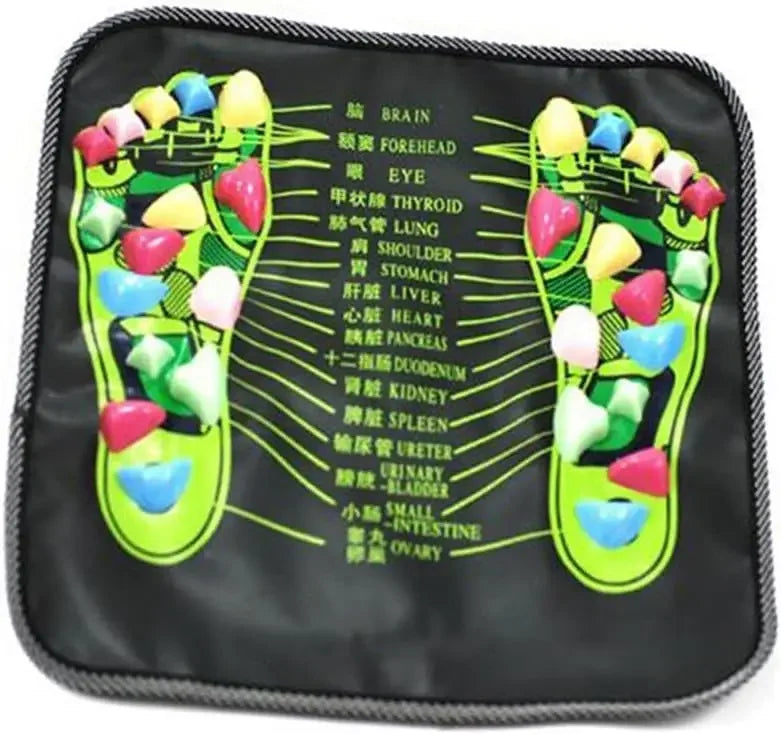 Acupressure Foot Reflexology Mat for Deep Tissue Muscle Relief Body Shaping Massage Equipment 35x35cm Tidesmit