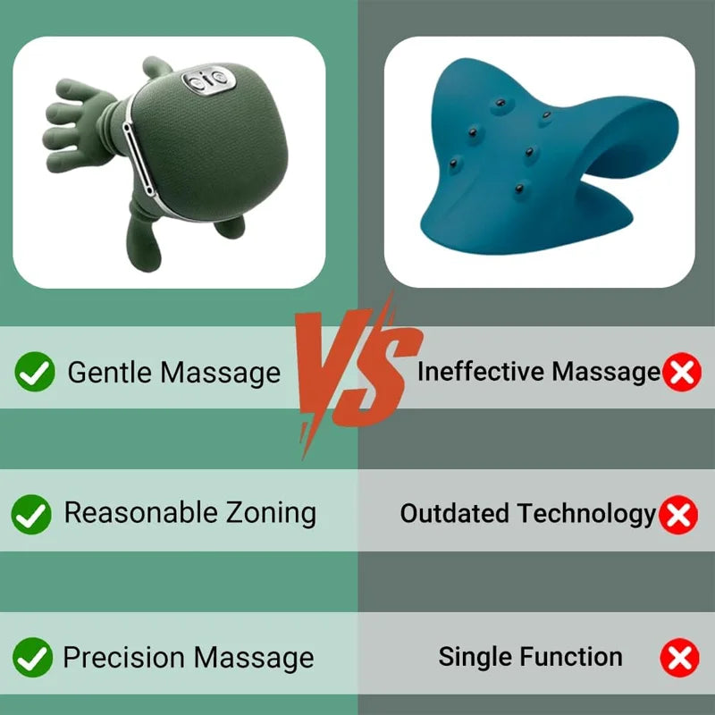 Rechargeable Neck and Shoulder Massager with Heat Therapy - Tidesmit Body Shaping Massage Equipment Tidesmit