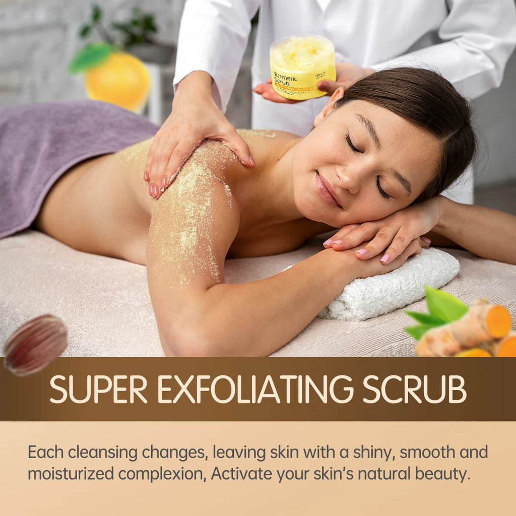Turmeric Body Scrub: Professional Deep Exfoliation & Hydration (200g) Scrubs Treatments Tidesmit
