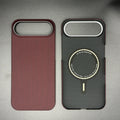 iPhone 17 Air Kevlar Case - Slim Aramid Fiber Shock-Absorbing Cover Dark Red iPhone Air Tidesmit