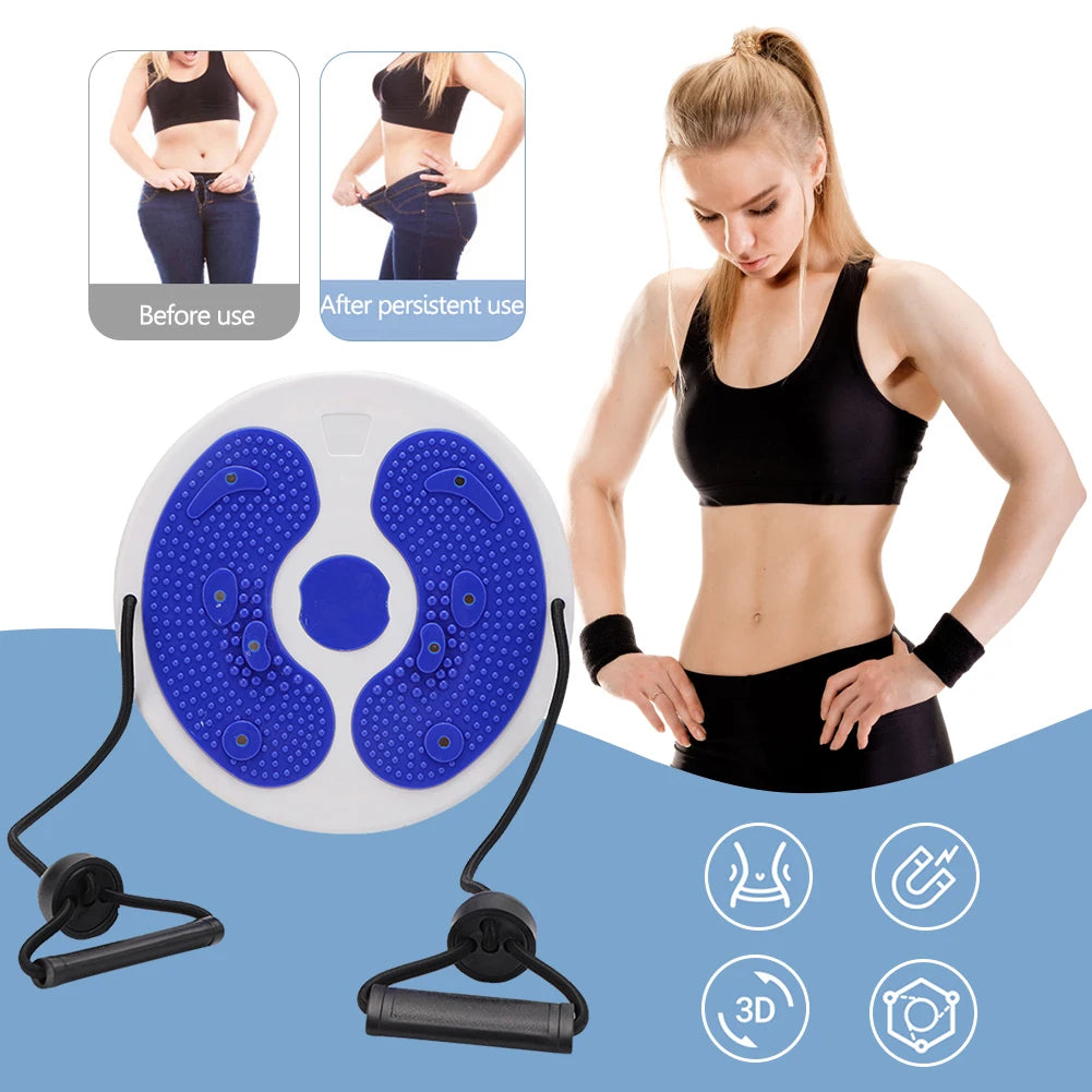 Twist Waist Disc with Resistance Bands for Core and Full Body Shaping Body Shaping Massage Equipment Tidesmit