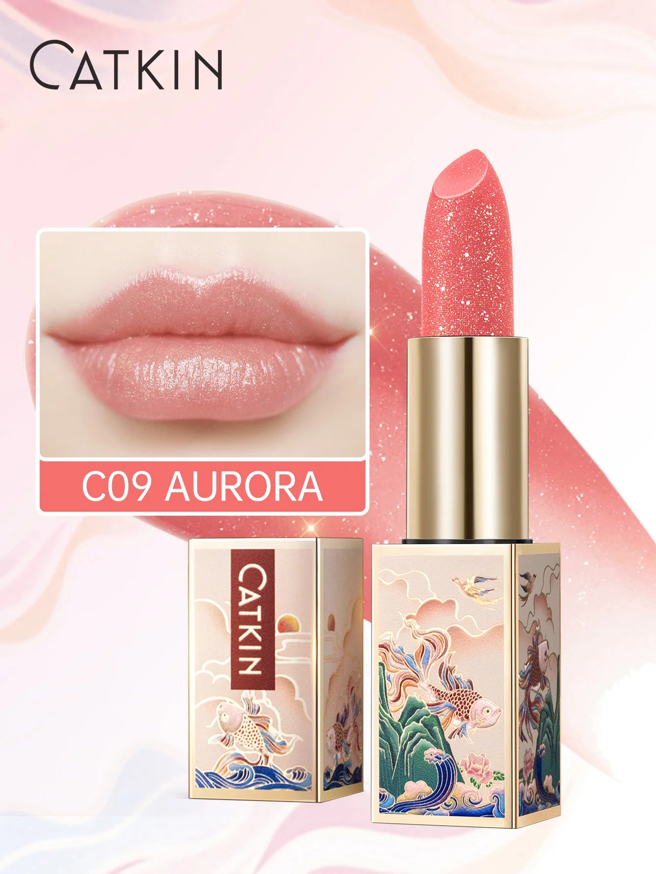 Color Changing Lip Balm: Hydrating Tinted Gloss by Tidesmit Lip Care C09 Aurora Tidesmit