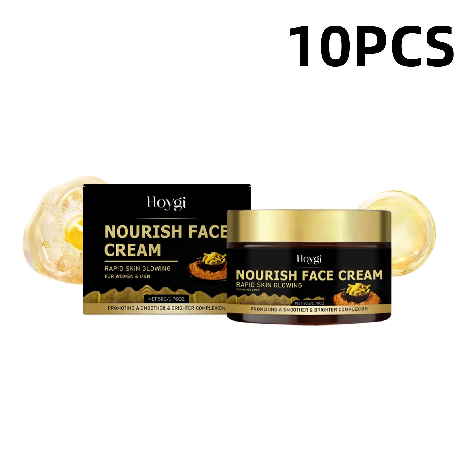 Turmeric Hydrating Face Cream Gentle Nourishing Firming Daily Moisturizer Smooth Silky Skin Skincare Suitable for All Skin Types