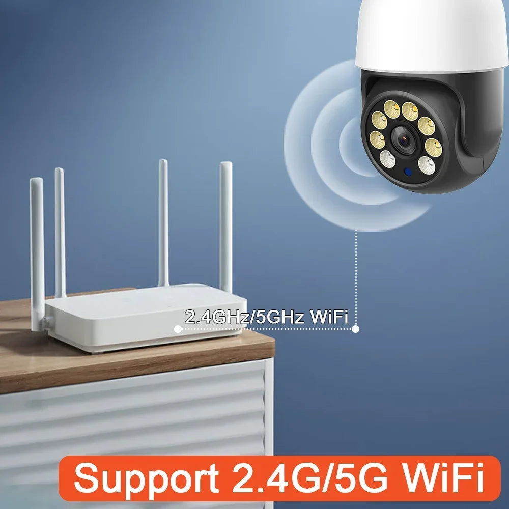 5MP HD Tuya WiFi IP Camera Outdoor Waterproof AI Human Detection ONVIF Smart Wireless CCTV Security Surveillance Outdoor Cam