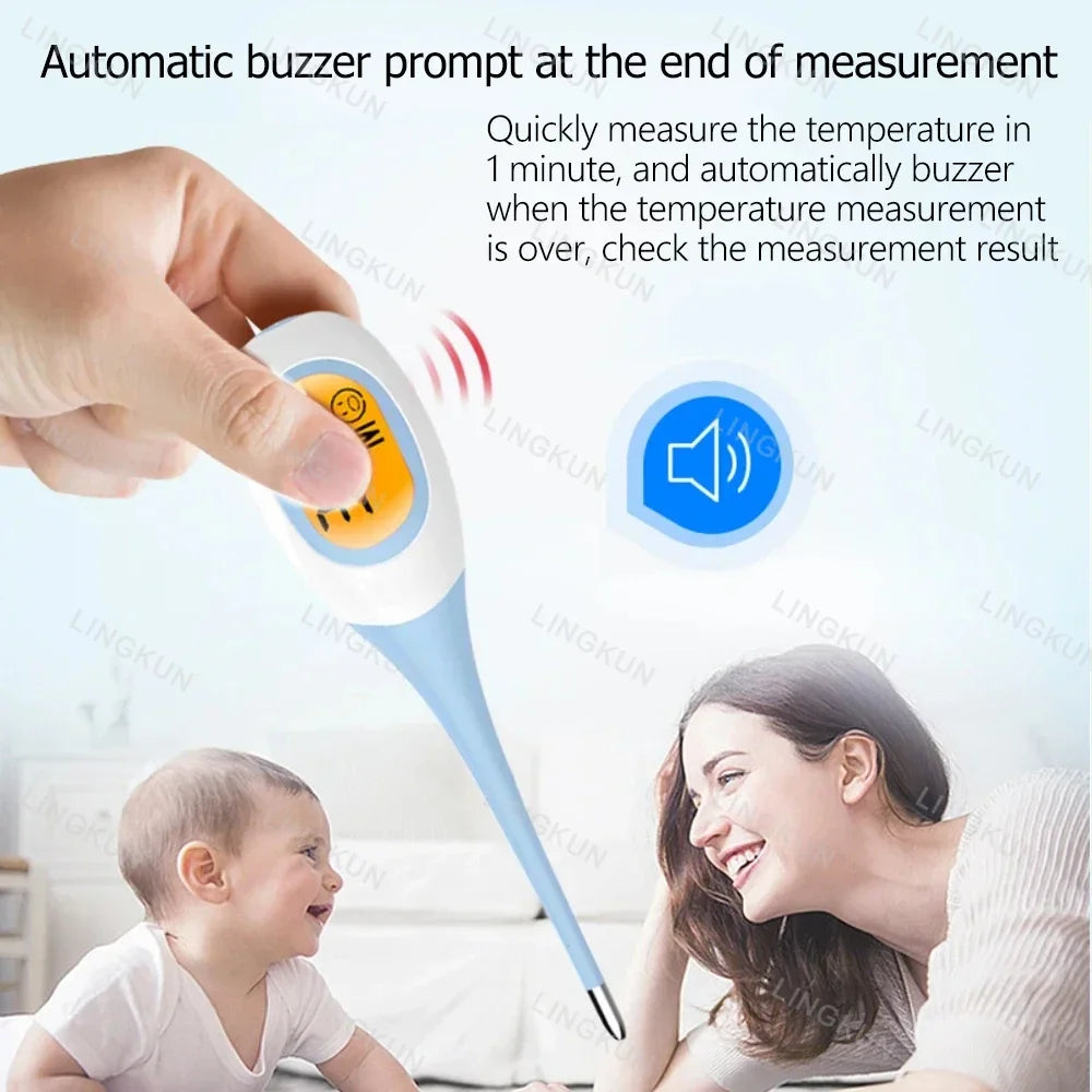 Hot Baby Digital Underarm Electronic Thermometer 8 Seconds Fast Measurement Celsius Fahrenheit Soft Head Oral Body Temperaturer