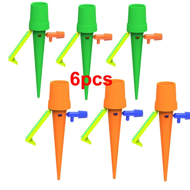 Auto Drip Irrigation System Automatic Watering Dripper Spike Garden Plants Flower Dripper Waterer Tools 1/2/4/6/12PCS