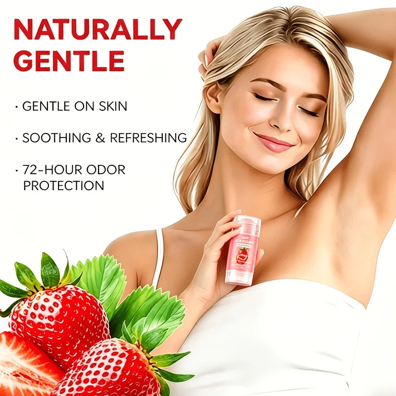 Tidesmit GSWP Strawberry Deodorant 40g/80g for neck and underarm odor control and fresh all-over body protection.