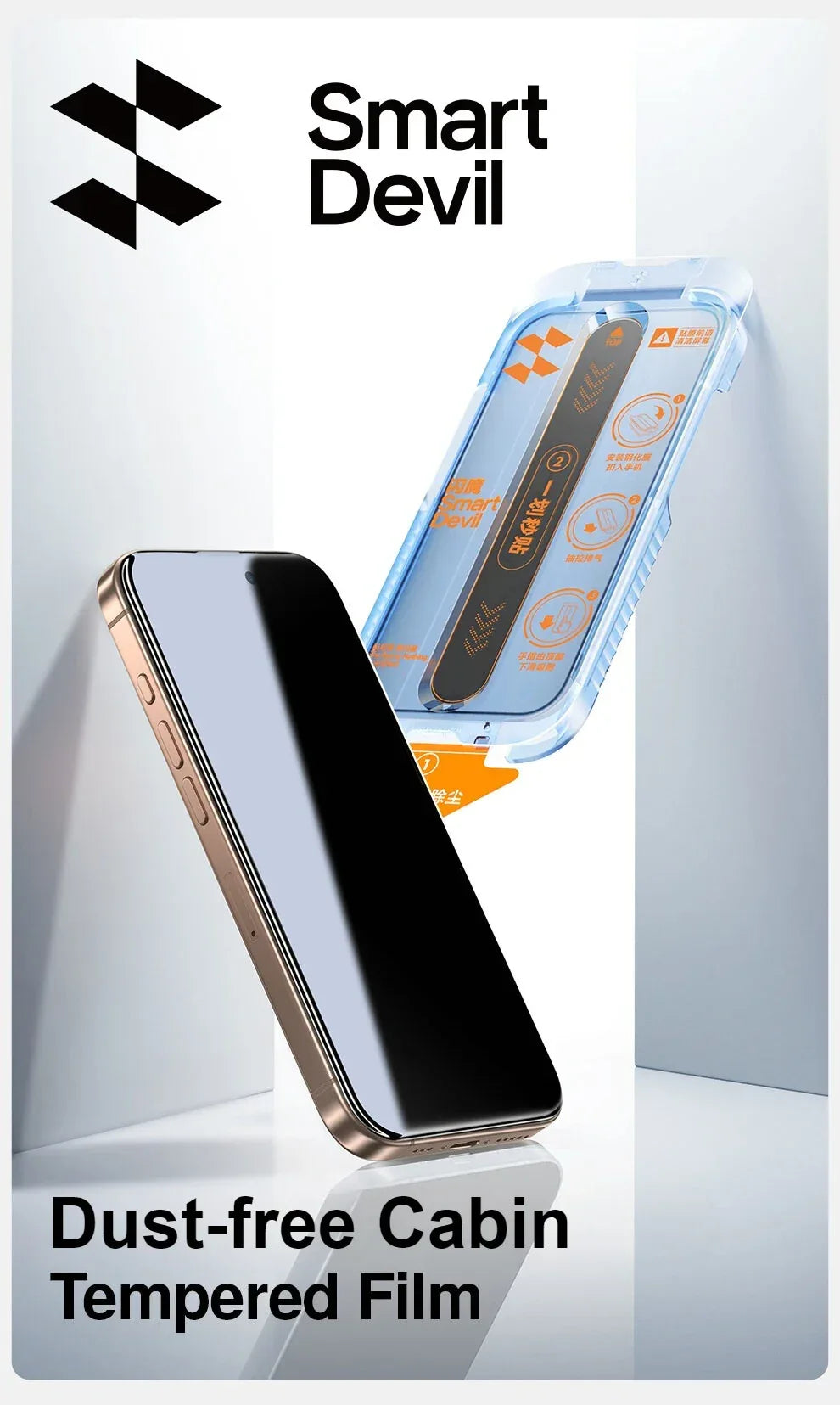 Privacy Screen Protector for iPhone 16 Pro Max - 3 Pack Anti-Peep Tempered Glass Tidesmit
